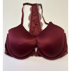 Victoria's Secret Very Sexy Lightly Lined T-back Velvet Plunge Bra Size 36DDD